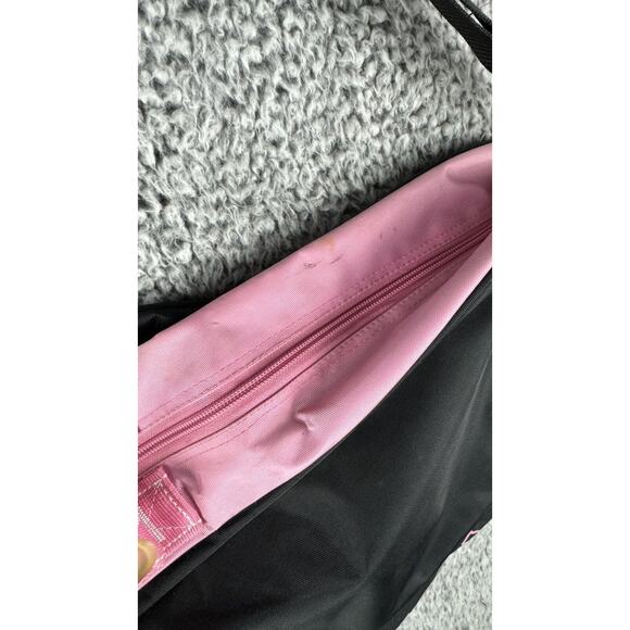 Vintage Hello Kitty Tennis Bag 02 Rare Sanrio 76-02 Shoulder Strap Pink Black - Picture 4 of 6